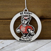 NC State University Wolf Logo Ornament with Engraving